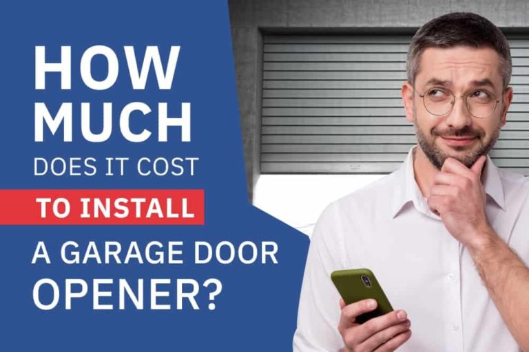 how much dost it cost to install a garage door opener in los angeles