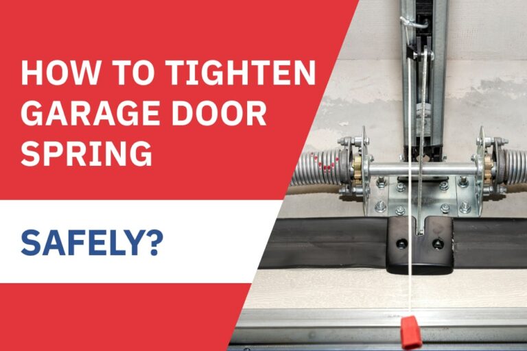 How to tighten garage door spring?
