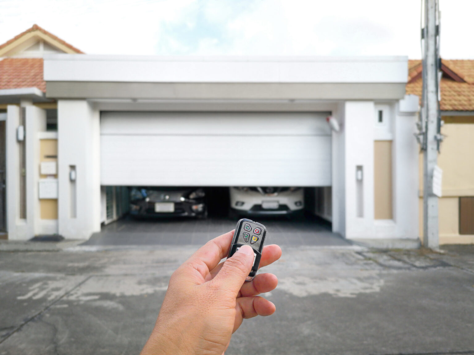 How to open garage door without power?